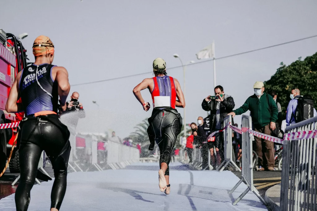 triathléte sortie d'eau
